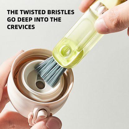 (🔥🐳Last Day Promotion-48%OFF)TIMNAMY® 4 in 1 Multifunctional Cleaning Brush---Ideal for cleaning cups, window tracks, keyboard crevices, sink seams, tile grout, car air vents, and tight corners.