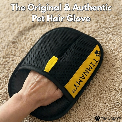 TIMNAMY®🌿 Electrostatic Pet Hair Removal Glove – Lifts Embedded Fur in Seconds, Reusable & Washable, Works on Sofas, Clothes & Cars