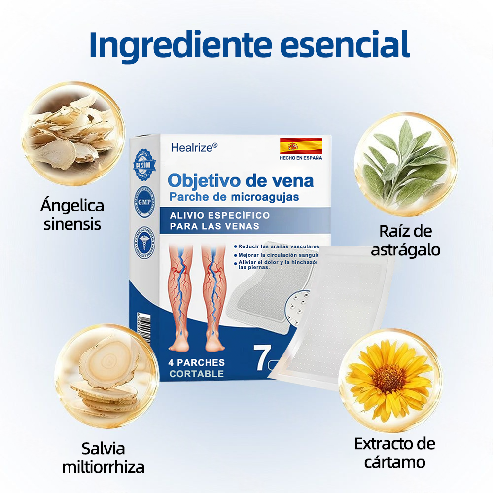 🇪🇸👨‍⚕️Healrize® Parche Microneedle VeinTarget Alivio Instantáneo, Resultados a Largo Plazo🦵🍀