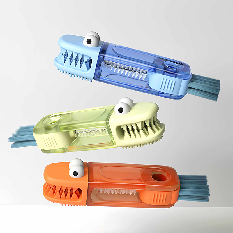 (🔥🐳Last Day Promotion-48%OFF)TIMNAMY® 4 in 1 Multifunctional Cleaning Brush---Ideal for cleaning cups, window tracks, keyboard crevices, sink seams, tile grout, car air vents, and tight corners.