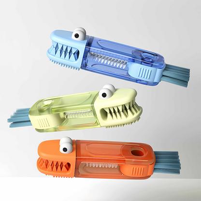 (🔥🐳Last Day Promotion-48%OFF)TIMNAMY® 4 in 1 Multifunctional Cleaning Brush---Ideal for cleaning cups, window tracks, keyboard crevices, sink seams, tile grout, car air vents, and tight corners.