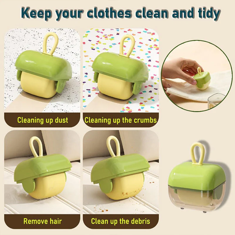 (🔥🐳Last Day Promotion-48%OFF)TIMNAMY® Multifunctional Reusable Portable Mini Lint Roller--Applicable soot, dust, grit,air, pet hair,cookie crumbs, food scraps,confetti, dandruff,ect
